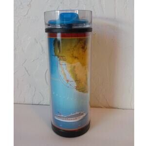 Carnival Splendor Tumbler Mexican Riviera Clear Plastic Travel Souvenir
